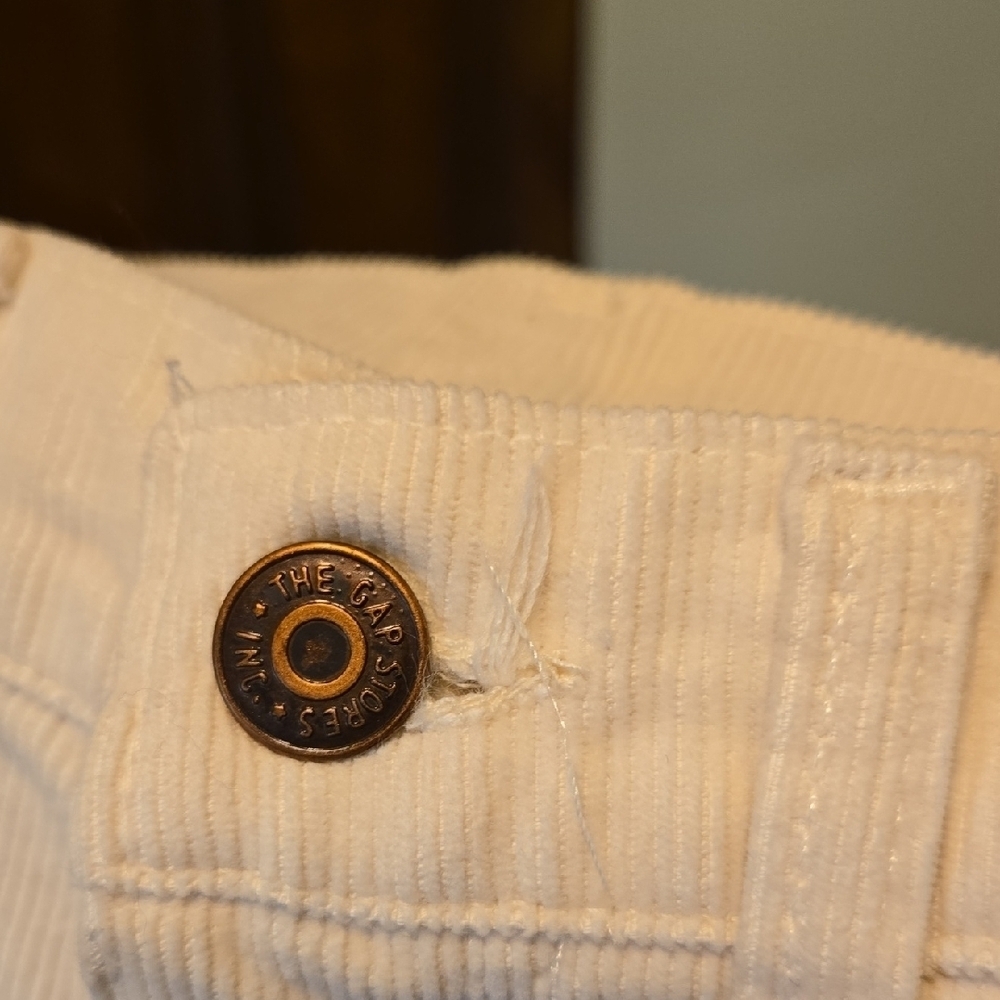 GAP Cream Straight Leg Pants 29 - Picture 7 of 10